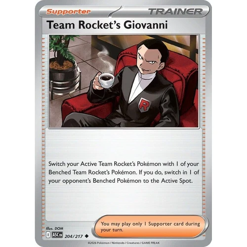 Team Rocket's Giovanni (204/217) (ME: Ascended Heroes)