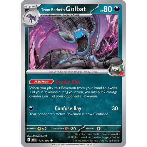 Team Rocket's Golbat (121/182) (SV10: Destined Rivals)
