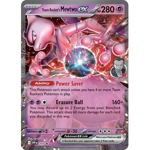 Team Rocket's Mewtwo ex (205) (SV: Scarlet & Violet Promo Cards)