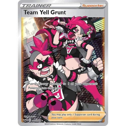 Team Yell Grunt (Full Art) (202/202) (SWSH01: Sword & Shield Base Set)