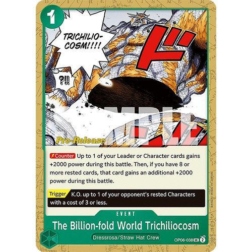 The Billion-fold World Trichiliocosm (OP06-038) [Wings of the Captain Pre-Release Cards]