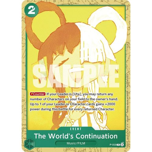 The World's Continuation (Starter Deck 11: Uta Deck Battle) (P-059) [One Piece Promotion Cards]