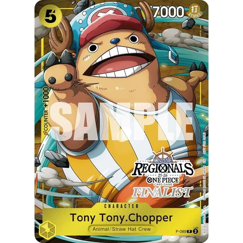 Tony Tony.Chopper (Online Regional Finalist Card Set 2025 Vol.2) (P-089) (One Piece Promotion Cards)