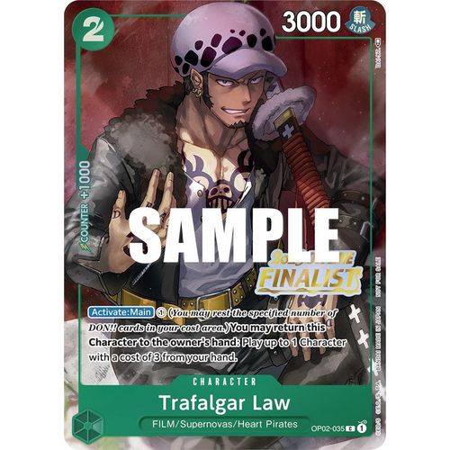 Trafalgar Law (Offline Regional 2023) [Finalist] (OP02-035) [One Piece Promotion Cards]