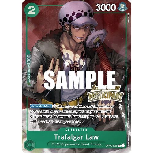 Trafalgar Law (Offline Regional 2023) [Participant] (OP02-035) [One Piece Promotion Cards]
