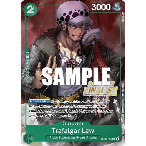 Trafalgar Law (Online Regional 2023) [Finalist] (OP02-035) [One Piece Promotion Cards]