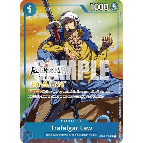 Trafalgar Law (Online Regional 2024 Vol. 2) [Finalist] (ST03-008) [One Piece Promotion Cards]