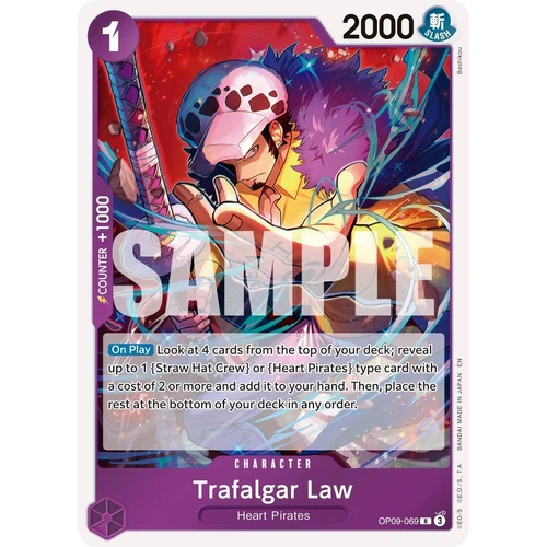 Trafalgar Law - OP09-069 (Reprint) (OP09-069) (Premium Booster -The Best- Vol. 2)