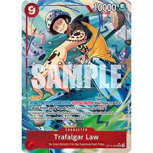 Trafalgar Law - OP14-009 (Alternate Art) (OP14-009) (The Azure Sea's Seven)