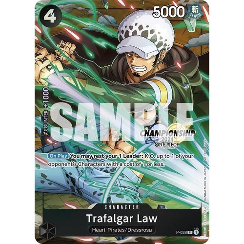 Trafalgar Law - P-038 (CS 2024 Event Pack Finalist) (P-038) [One Piece Promotion Cards]