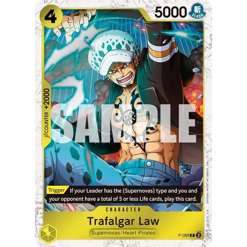Trafalgar Law -  P-088 (Pirate Foil) (P-088) (Premium Booster -The Best- Vol. 2)