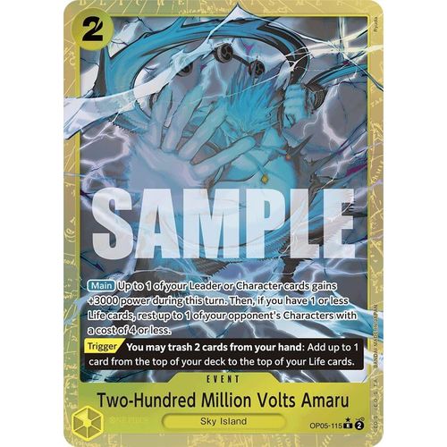 Two-Hundred Million Volts Amaru (Alternate Art) (OP05-115) [Premium Booster -The Best-]