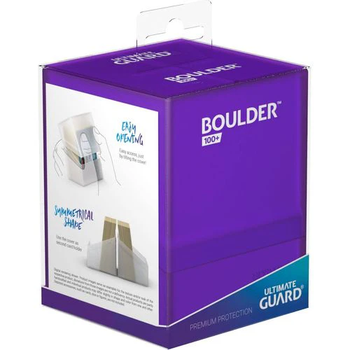 Ultimate Guard Boulder Deck Case 100+ Standard Size Amethyst Deck Box - Image 4