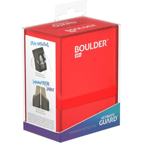 Ultimate Guard Boulder Deck Case 60+ Standard Size Ruby Deck Box - Image 4