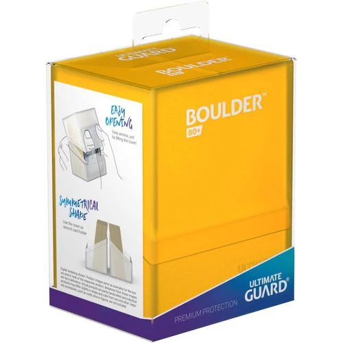 Ultimate Guard Boulder Deck Case 80+ Standard Size Amber Deck Box - Image 4