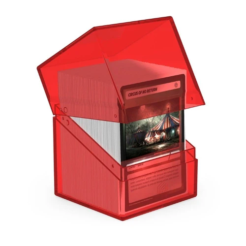 Ultimate Guard: Deck Box – Boulder 100+ – Clear: Ruby - Image 2