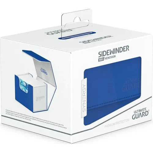 Ultimate Guard Synergy Sidewinder 100+ Blue/White Deck Box - Image 3