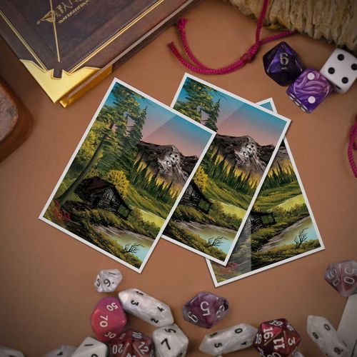 Ultra Pro: UP16509 Bob Ross Mountain Retreat 105ct APEX Deck Protector Sleeves - Image 5