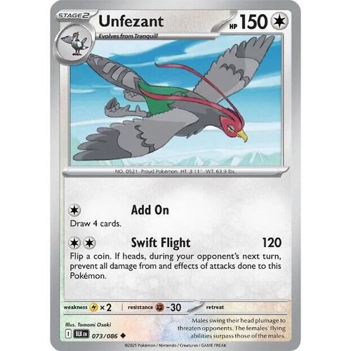 Unfezant (073/086) (SV: Black Bolt)