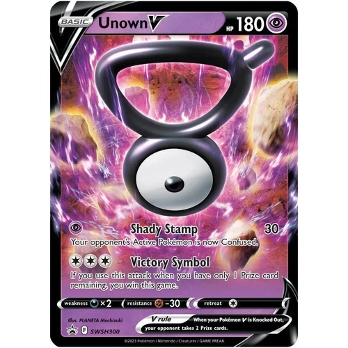 Unown V - SWSH300 (SWSH300) (SWSH: Sword & Shield Promo Cards)