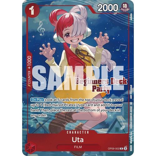 Uta (Beginners Deck Party [ST-23] - [ST-28] Winner Pack) (OP09-002) (One Piece Promotion Cards)