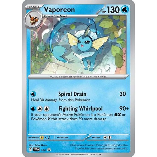 Vaporeon - 168 (Cosmos Holo) (168) [SV: Scarlet & Violet Promo Cards]