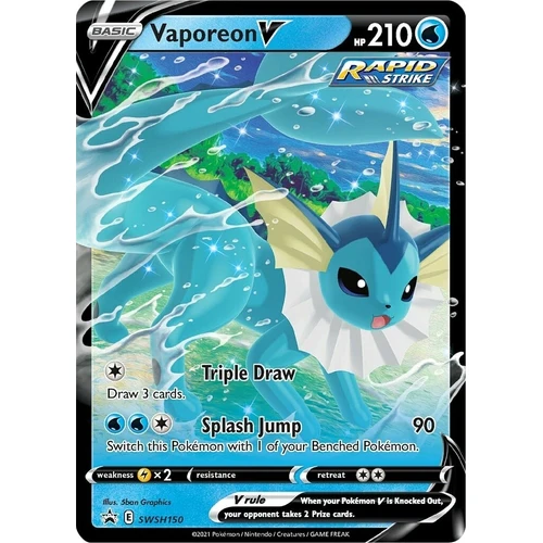 Vaporeon V - SWSH150 (SWSH150) (SWSH: Sword & Shield Promo Cards)