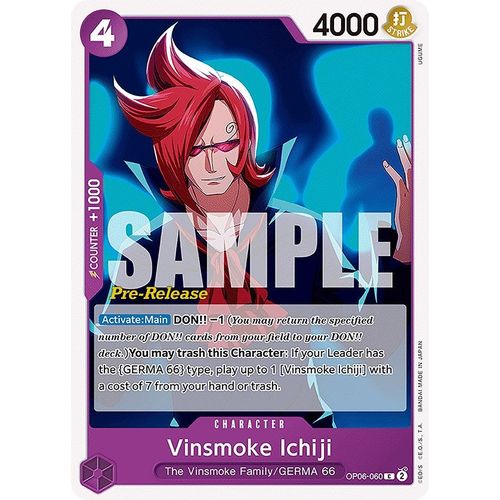 Vinsmoke Ichiji (060) (OP06-060) [Wings of the Captain Pre-Release Cards]