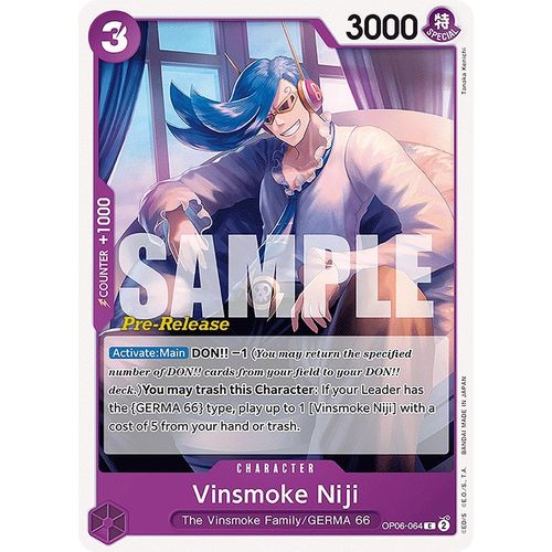 Vinsmoke Niji (064) (OP06-064) [Wings of the Captain Pre-Release Cards]