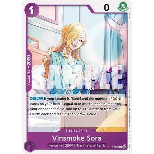 Vinsmoke Sora (Tournament Pack 2026 Vol. 1) (OP12-062) (One Piece Promotion Cards)