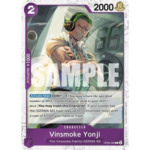 Vinsmoke Yonji (OP06-066) (Jolly Roger Foil) (OP06-066) [Premium Booster -The Best-]