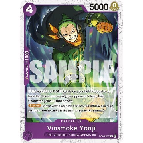 Vinsmoke Yonji (OP06-067) (Jolly Roger Foil) (OP06-067) [Premium Booster -The Best-]