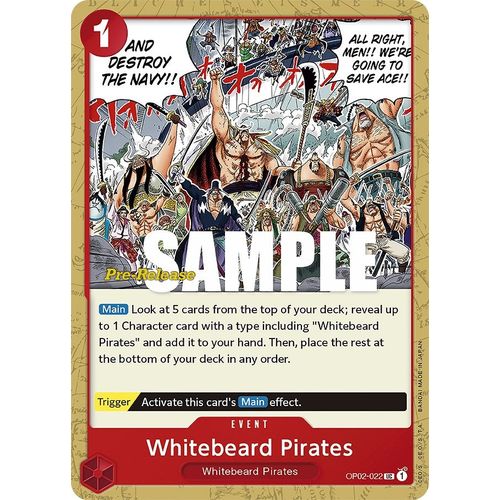 Whitebeard Pirates (OP02-022) [Paramount War Pre-Release Cards]