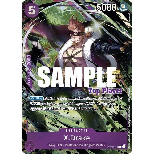 X.Drake (CS 2023 Top Players Pack) (OP01-114) [One Piece Promotion Cards]