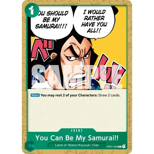 You Can Be My Samurai!! (Reprint) (OP01-055) (Premium Booster -The Best- Vol. 2)