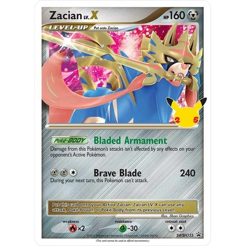 Zacian LV. X - SWSH135 (SWSH135) (SWSH: Sword & Shield Promo Cards)