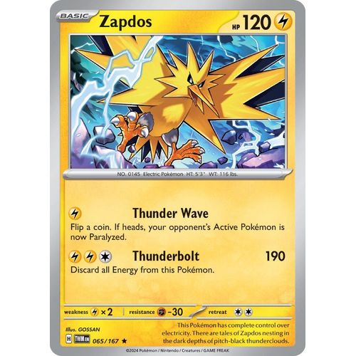 Zapdos (065/167) [SV06: Twilight Masquerade]