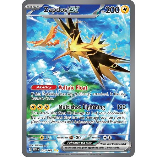Zapdos ex (202/165) [SV: Scarlet & Violet 151]