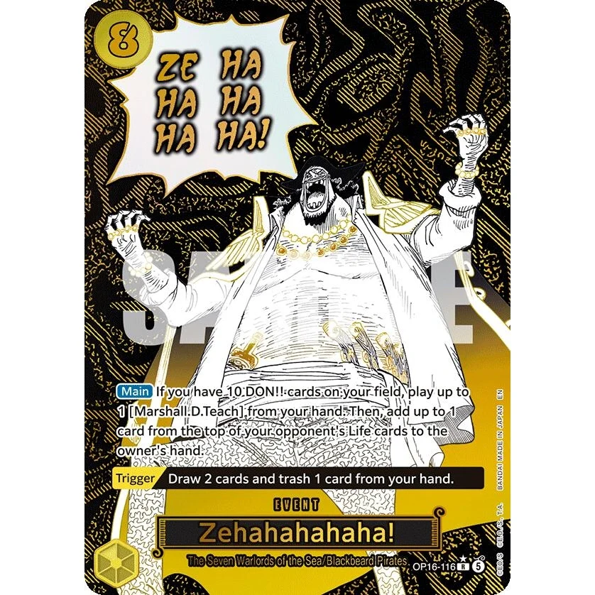 Zehahahahaha! (Alternate Art) (OP16-116) (The Time of Battle)