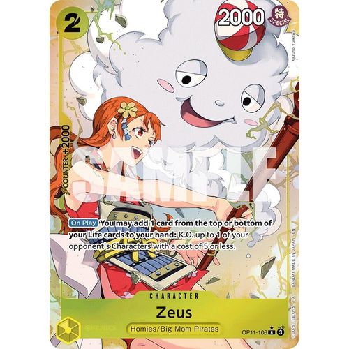 Zeus (Alternate Art) (OP11-106) [A Fist of Divine Speed]