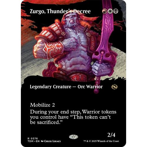 Zurgo, Thunder's Decree (Borderless) (376) (Tarkir: Dragonstorm)