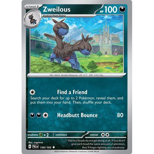 Zweilous (139/193) [SV02: Paldea Evolved]